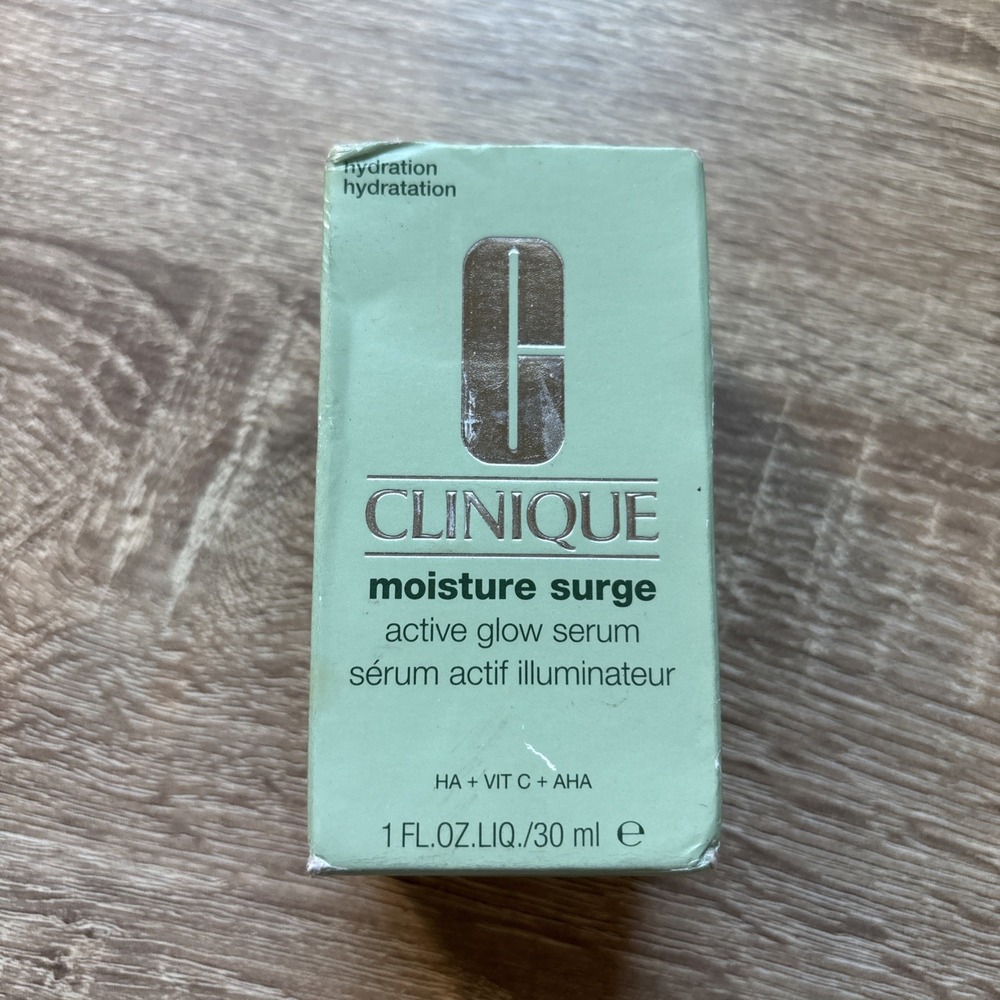 CLINIQUE MOISTURE SURGE ACTIVE GLOW ILLUMINATING SERUM 1 oz New